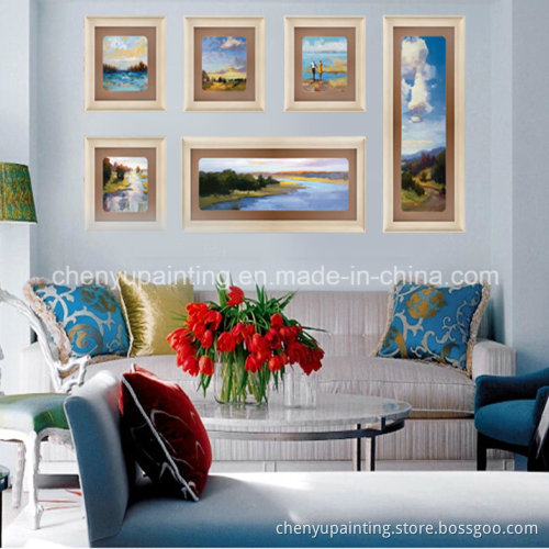 6PCS Abstract Seascape Group Oil Painting (YS-03)